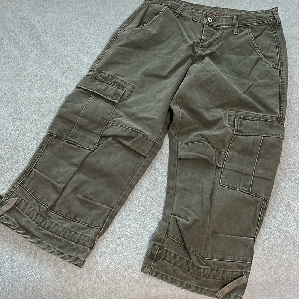 Sundance Cargo Crop Pants Womens Size 10 Boho Utility Outdoor Gorpcore Grunge - Picture 9 of 9